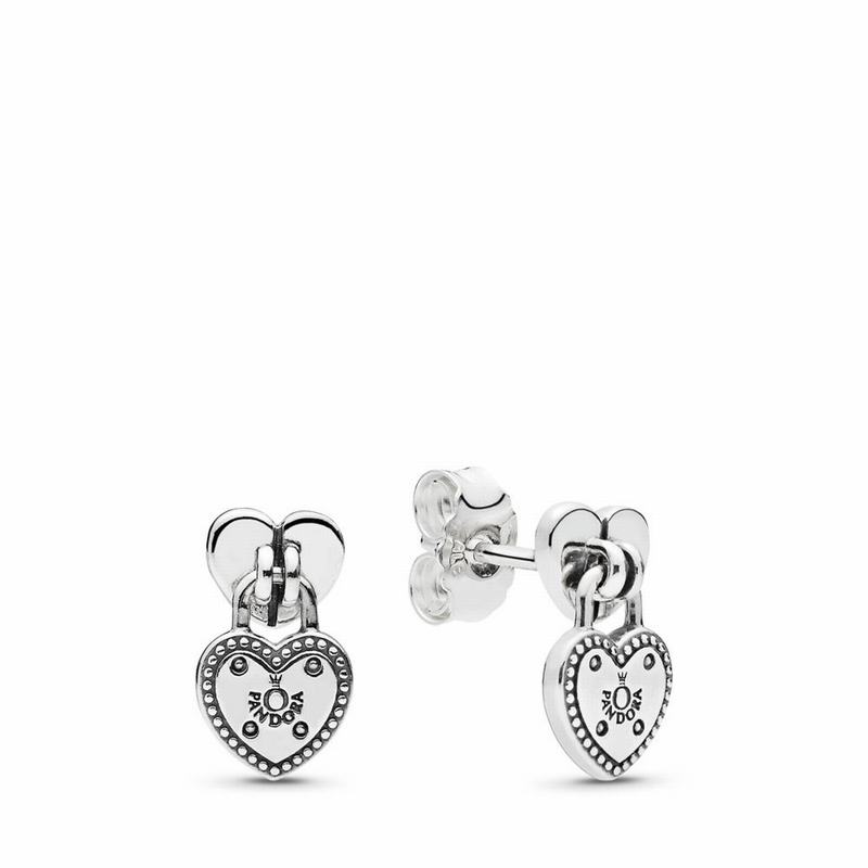 Pandora Love Locks Stud Earrings - Sterling Silver - Canada | GL7281OX